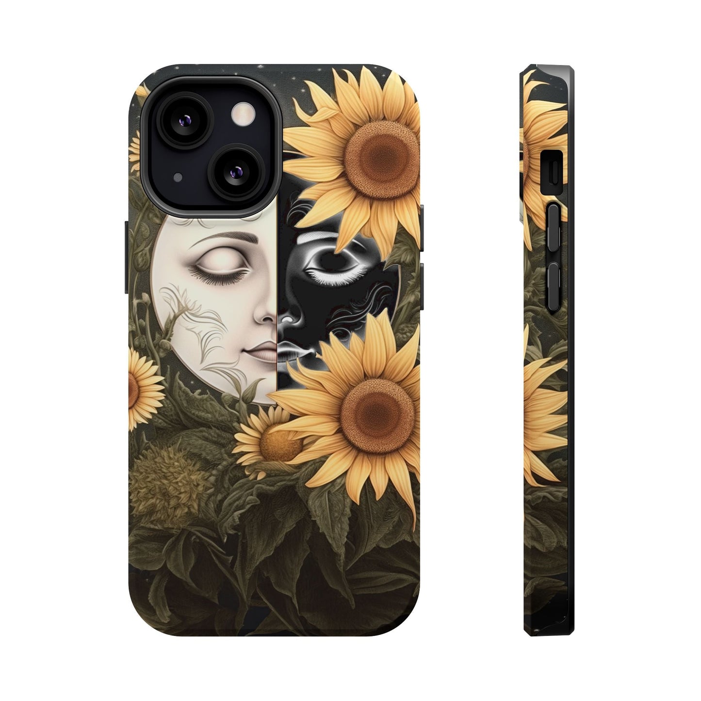 Sunflower Moon and Stars MagSafe Case – Ethereal Art - BOGO Cases