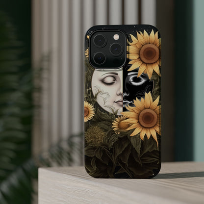 Sunflower Moon and Stars MagSafe Case – Ethereal Art - BOGO Cases