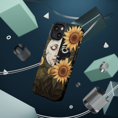 Sunflower Moon and Stars MagSafe Case – Ethereal Art - BOGO Cases