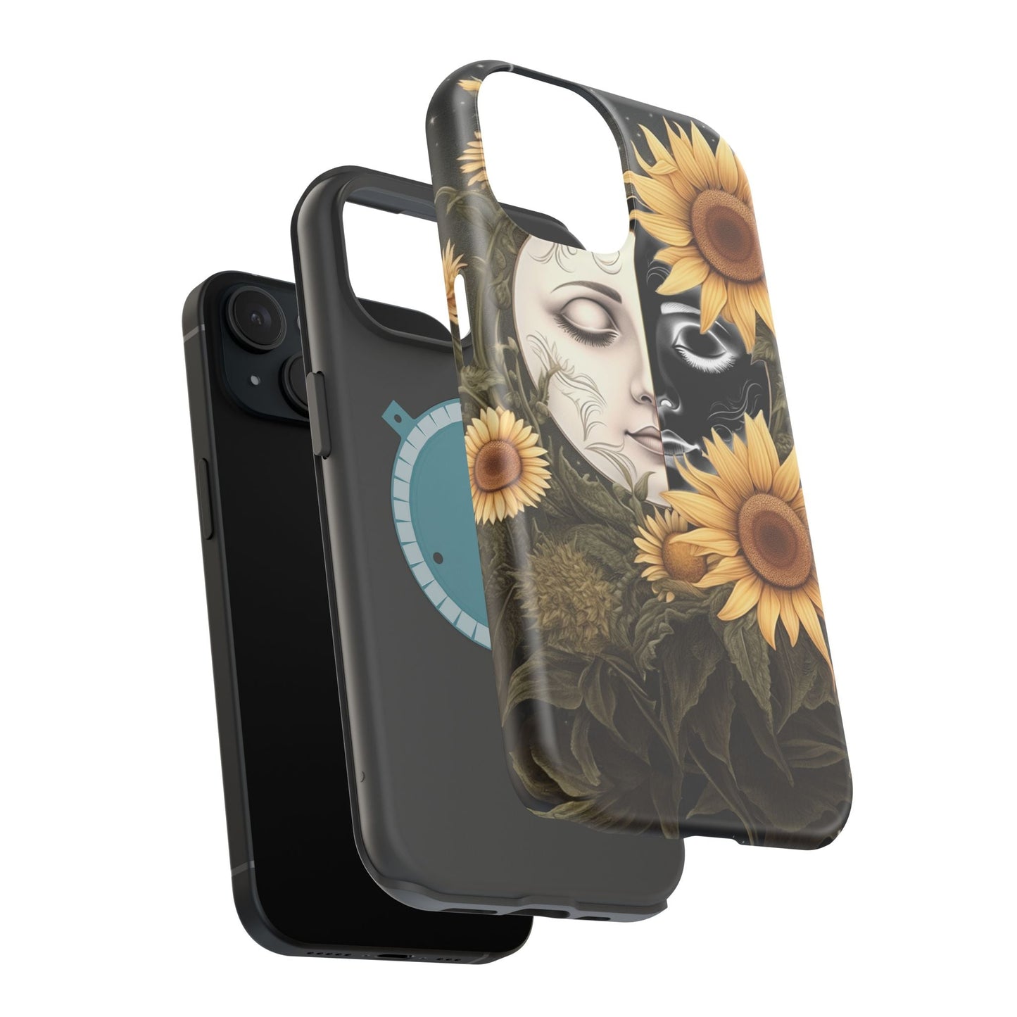 Sunflower Moon and Stars MagSafe Case – Ethereal Art - BOGO Cases