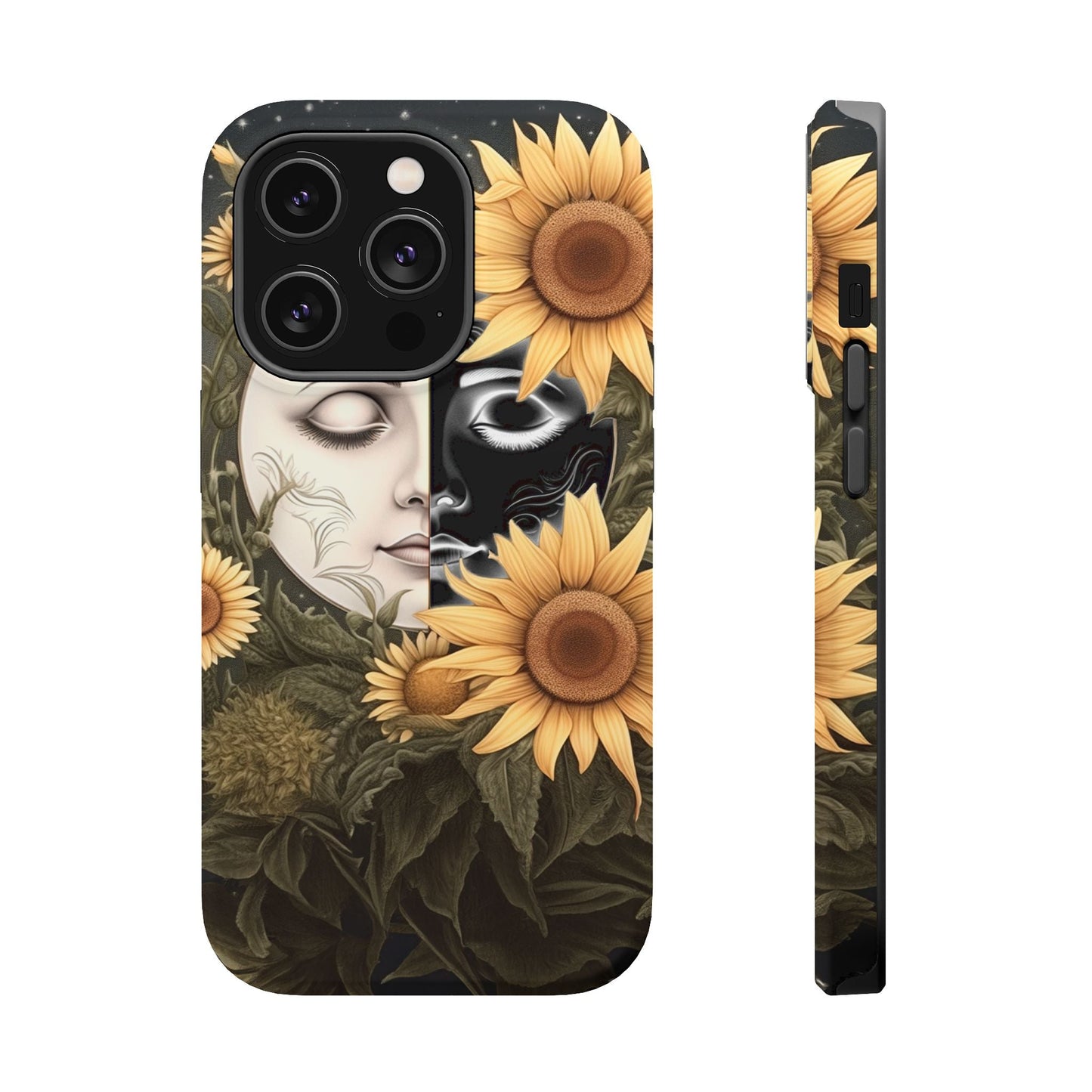 Sunflower Moon and Stars MagSafe Case – Ethereal Art - BOGO Cases