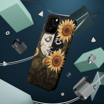 Sunflower Moon and Stars MagSafe Case – Ethereal Art - BOGO Cases