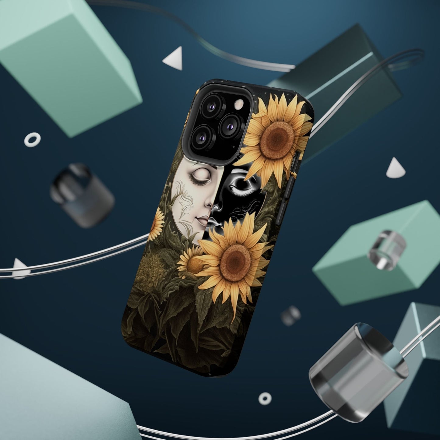 Sunflower Moon and Stars MagSafe Case – Ethereal Art - BOGO Cases