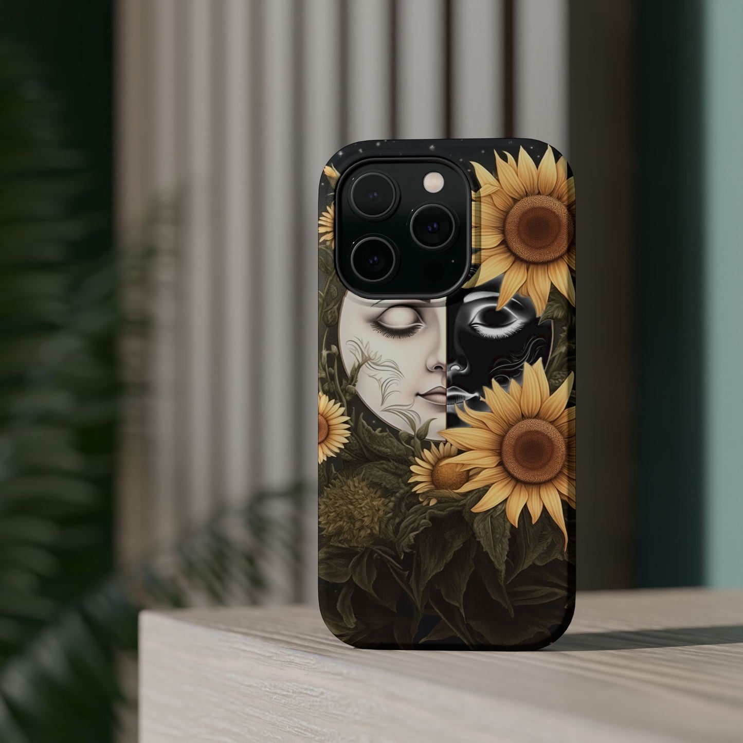 Sunflower Moon and Stars MagSafe Case – Ethereal Art - BOGO Cases