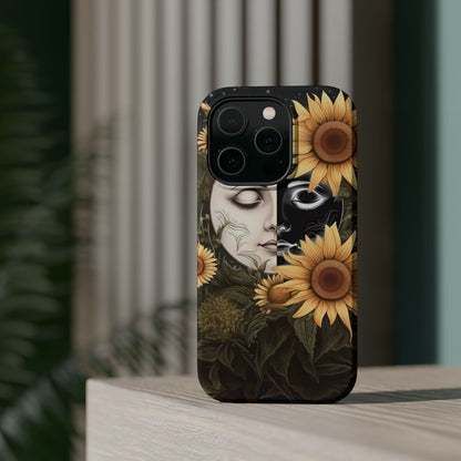 Sunflower Moon and Stars MagSafe Case – Ethereal Art - BOGO Cases
