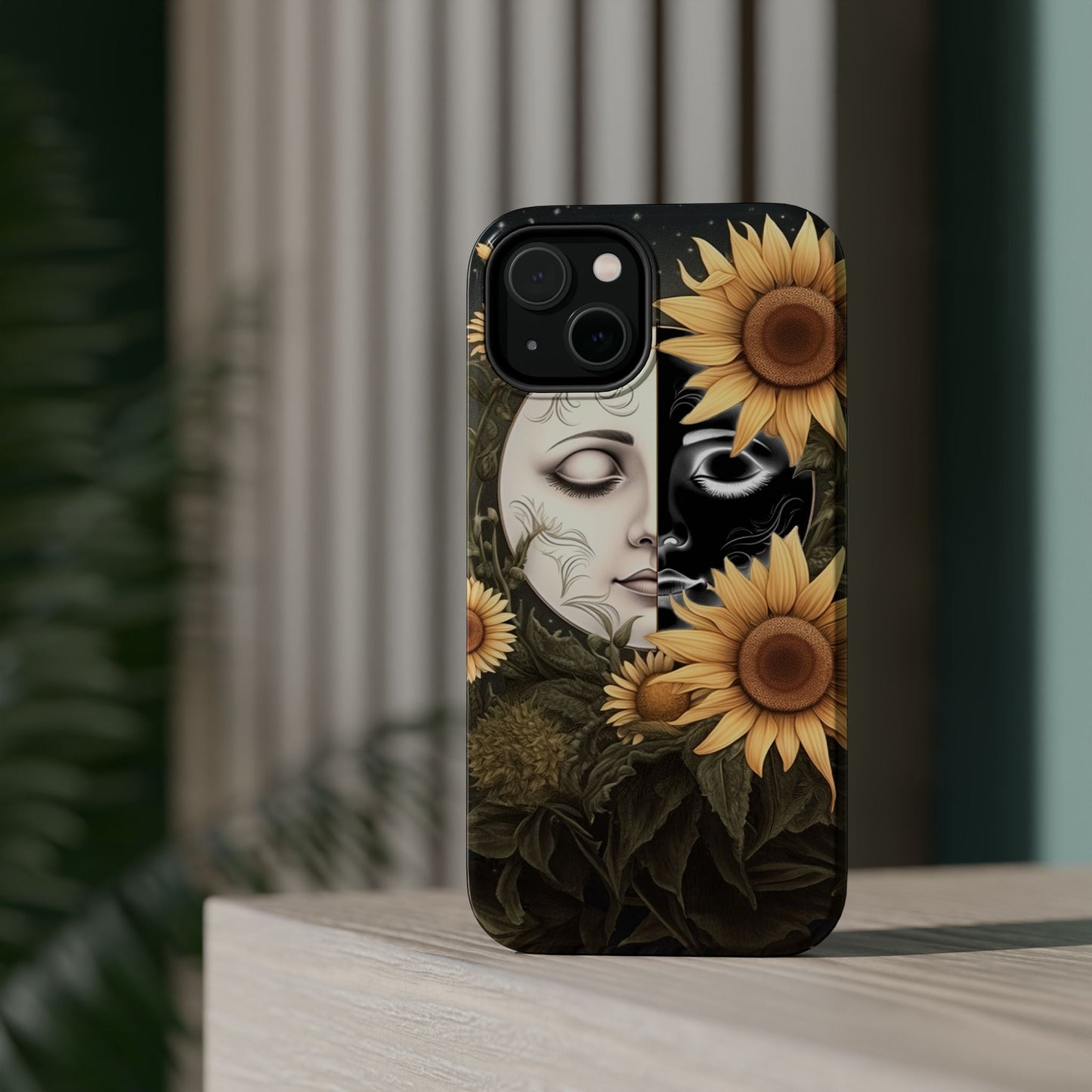 Sunflower Moon and Stars MagSafe Case – Ethereal Art - BOGO Cases