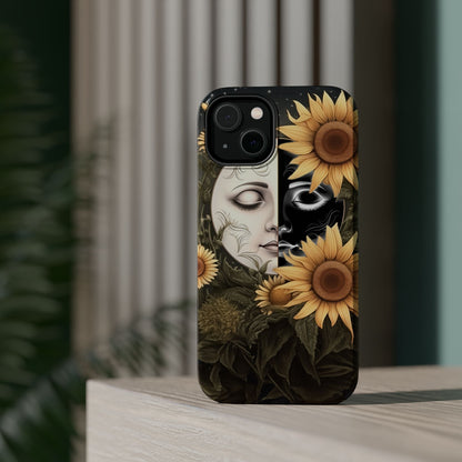 Sunflower Moon and Stars MagSafe Case – Ethereal Art - BOGO Cases