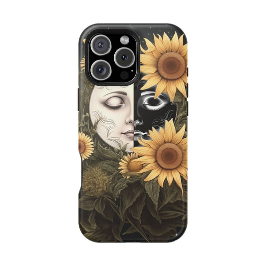 Sunflower Moon and Stars MagSafe Case – Ethereal Art - BOGO Cases