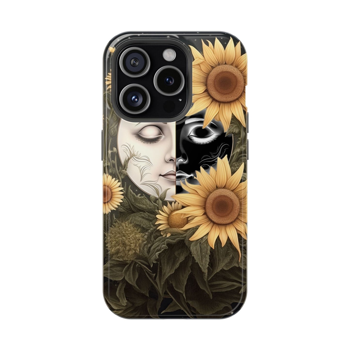 Sunflower Moon and Stars MagSafe Case – Ethereal Art - BOGO Cases