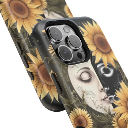 Sunflower Moon and Stars MagSafe Case – Ethereal Art - BOGO Cases