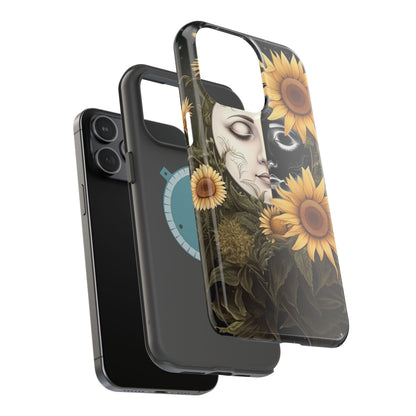Sunflower Moon and Stars MagSafe Case – Ethereal Art - BOGO Cases