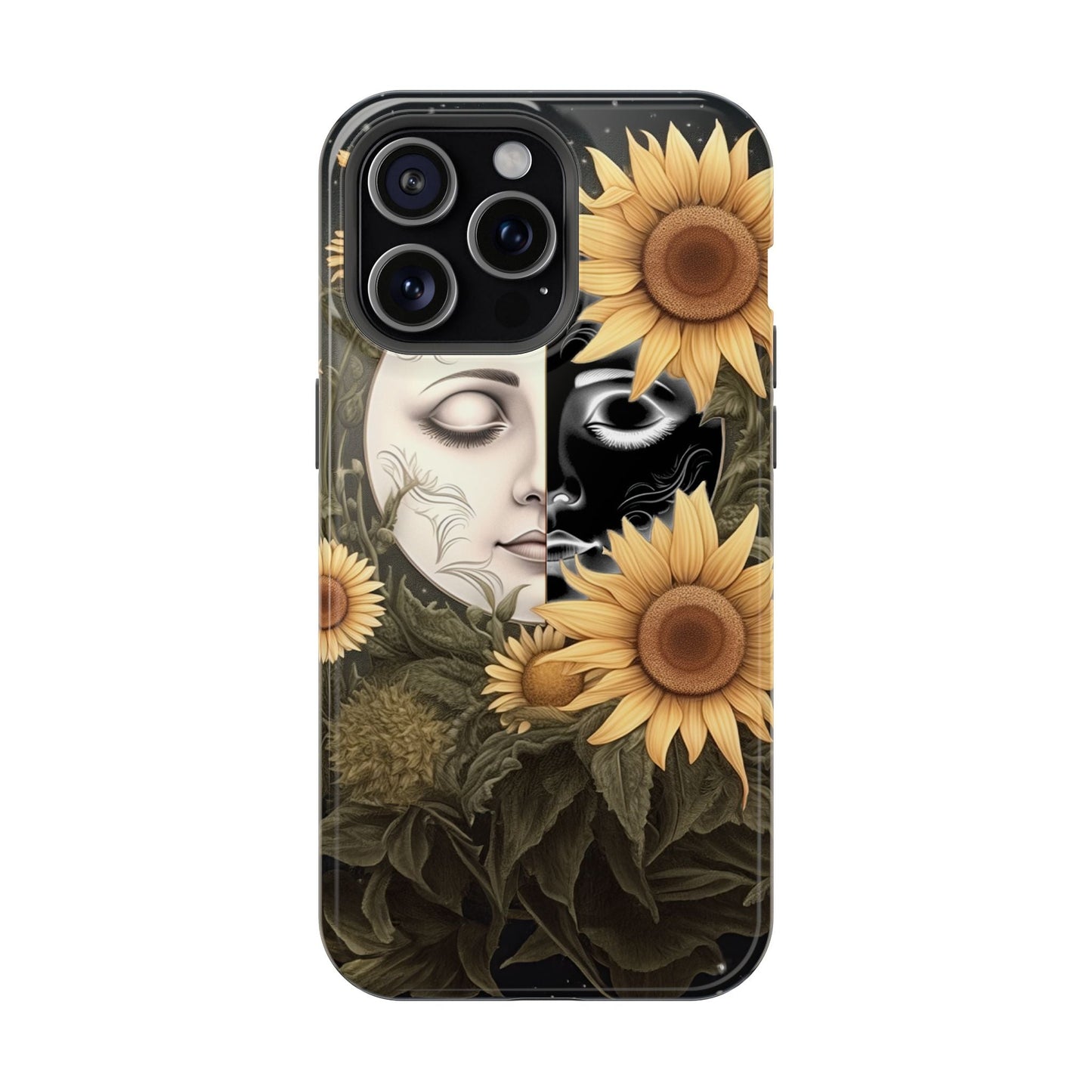 Sunflower Moon and Stars MagSafe Case – Ethereal Art - BOGO Cases