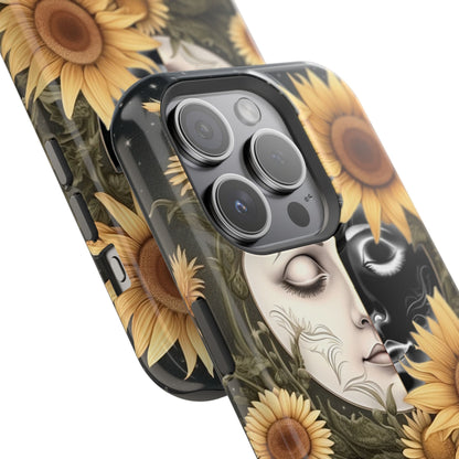 Sunflower Moon and Stars MagSafe Case – Ethereal Art - BOGO Cases