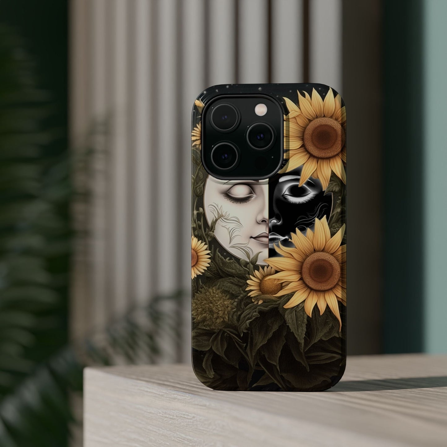 Sunflower Moon and Stars MagSafe Case – Ethereal Art - BOGO Cases