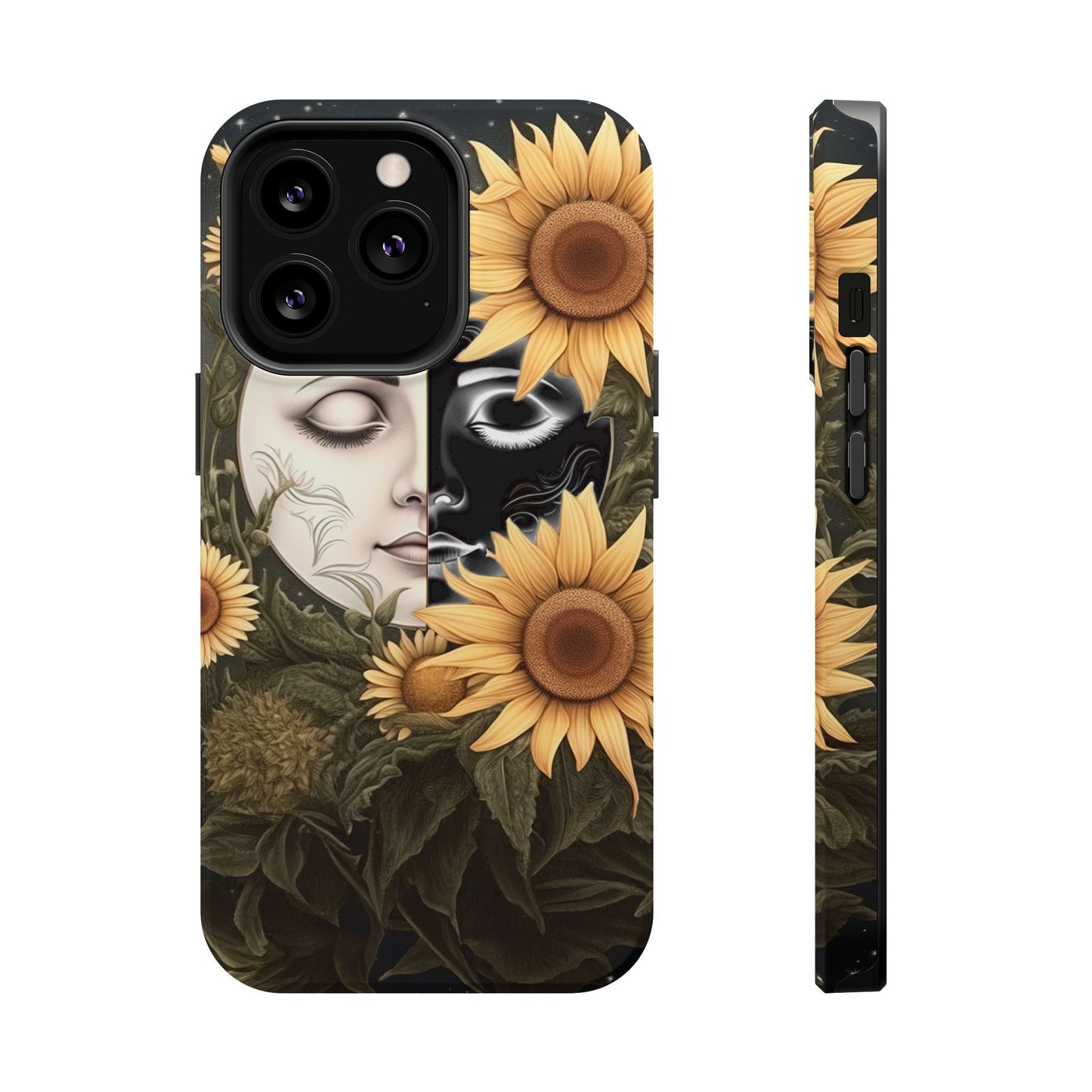 Sunflower Moon and Stars MagSafe Case – Ethereal Art - BOGO Cases