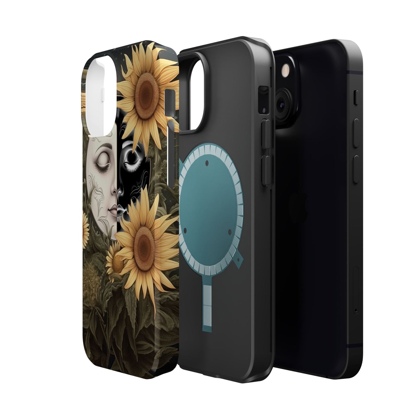Sunflower Moon and Stars MagSafe Case – Ethereal Art - BOGO Cases