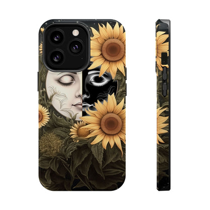 Sunflower Moon and Stars MagSafe Case – Ethereal Art - BOGO Cases