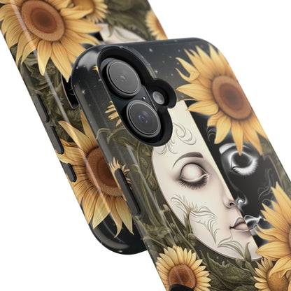 Sunflower Moon and Stars MagSafe Case – Ethereal Art - BOGO Cases