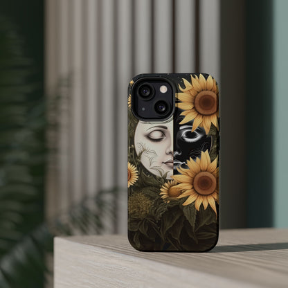 Sunflower Moon and Stars MagSafe Case – Ethereal Art - BOGO Cases