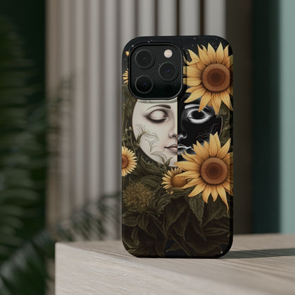 Sunflower Moon and Stars MagSafe Case – Ethereal Art - BOGO Cases