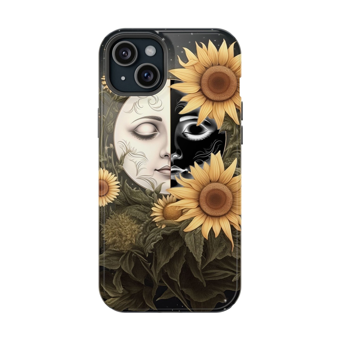 Sunflower Moon and Stars MagSafe Case – Ethereal Art - BOGO Cases