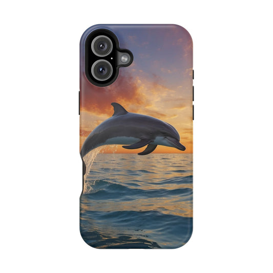 Sunset Dolphin MagSafe iPhone Case - BOGO Cases