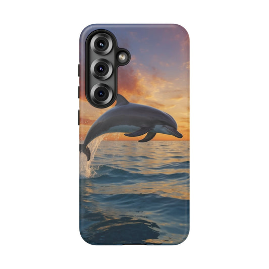 Sunset Dolphin Samsung Galaxy Case - BOGO Cases