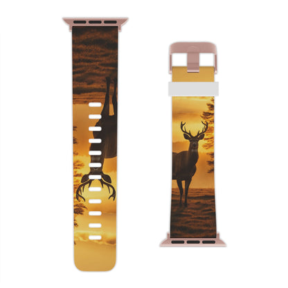 Sunset Majesty Regal Stag Apple Watch Band - BOGO Cases