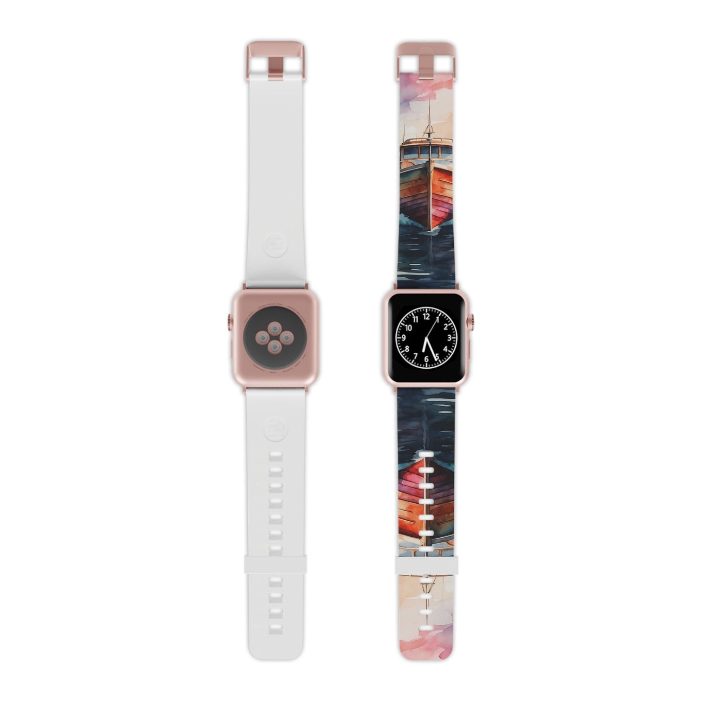 Sunset Sail Watercolor Boat Apple Watch Band - BOGO Cases