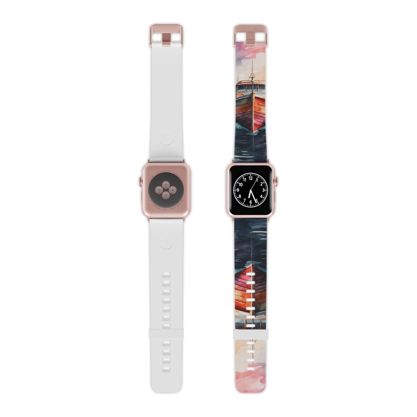 Sunset Sail Watercolor Boat Apple Watch Band - BOGO Cases