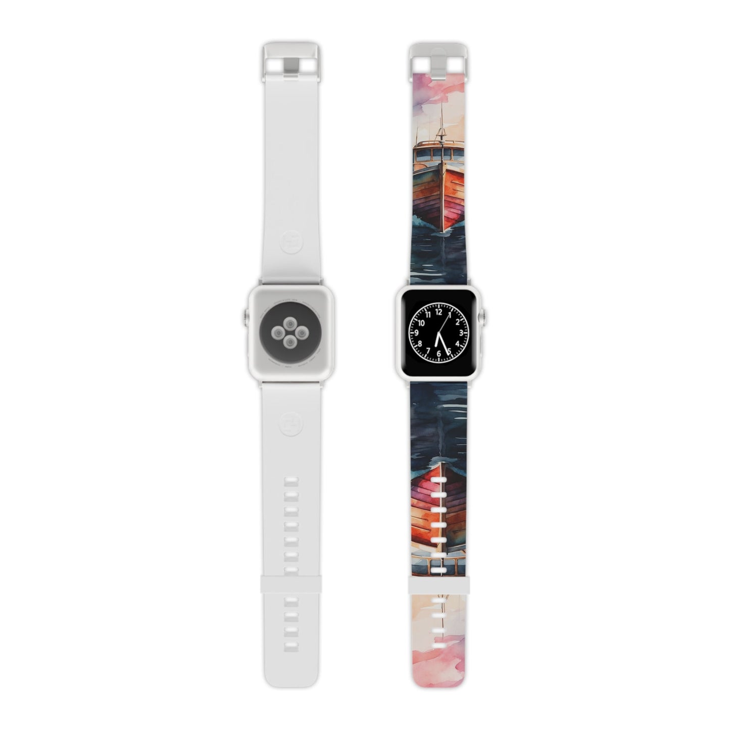 Sunset Sail Watercolor Boat Apple Watch Band - BOGO Cases