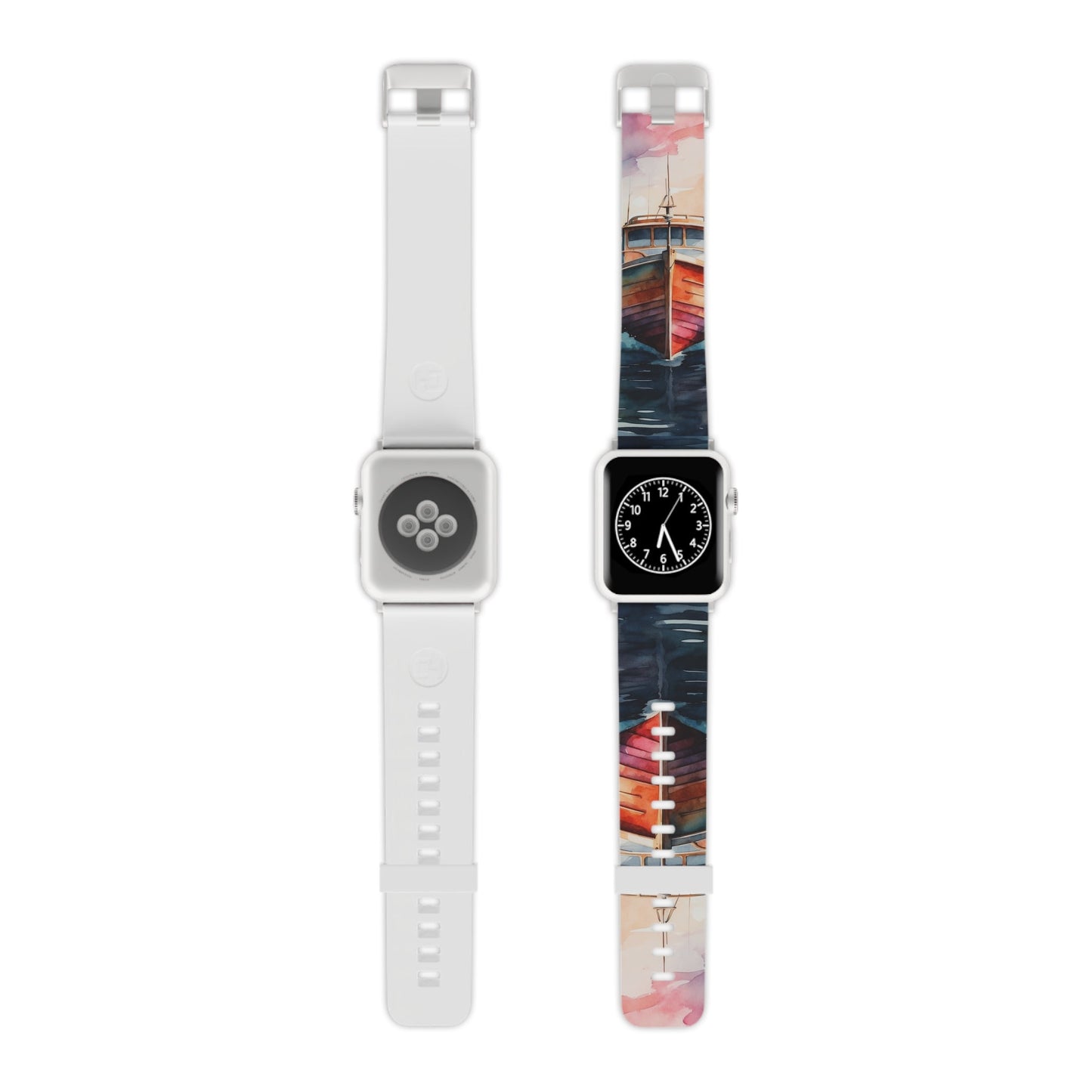 Sunset Sail Watercolor Boat Apple Watch Band - BOGO Cases