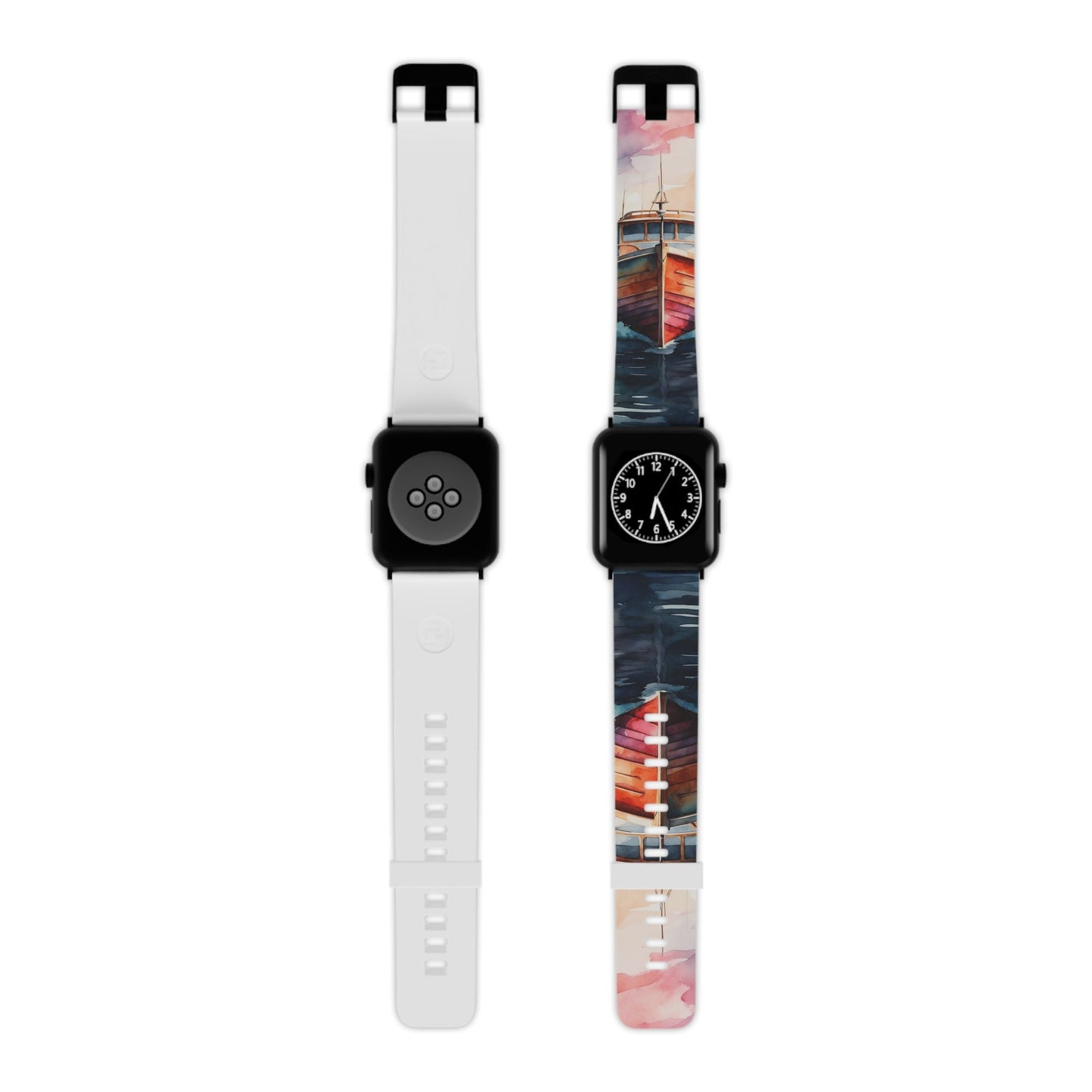 Sunset Sail Watercolor Boat Apple Watch Band - BOGO Cases