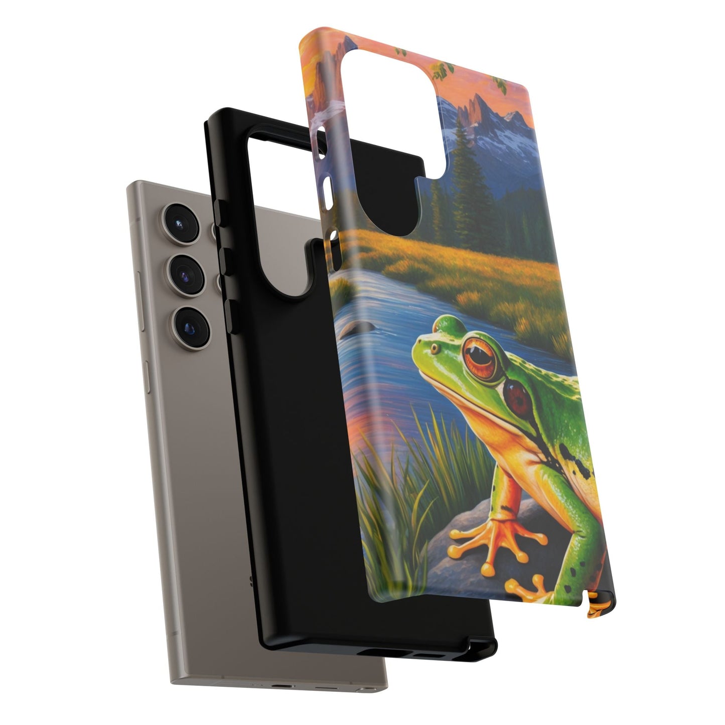 Sunset Serenity Frog - Nature - Inspired Samsung Galaxy Case - BOGO Cases