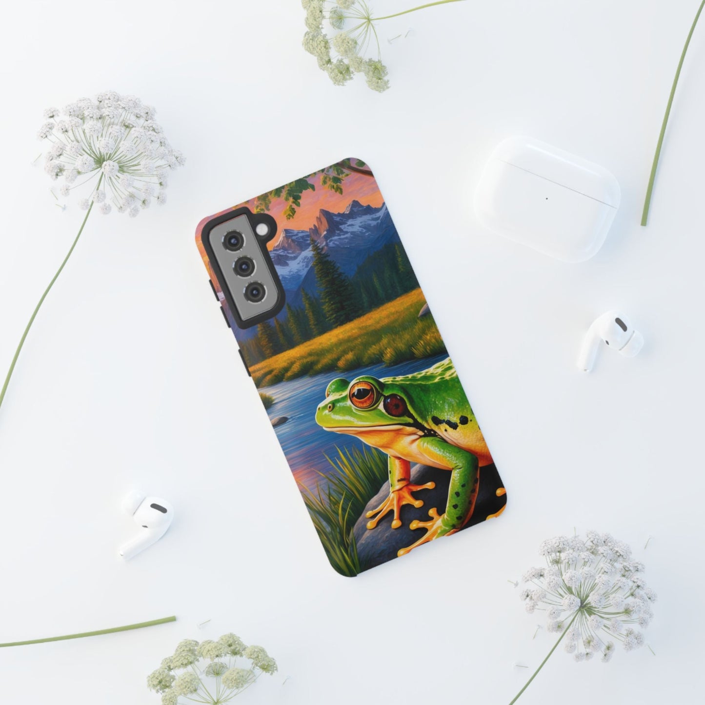 Sunset Serenity Frog - Nature - Inspired Samsung Galaxy Case - BOGO Cases