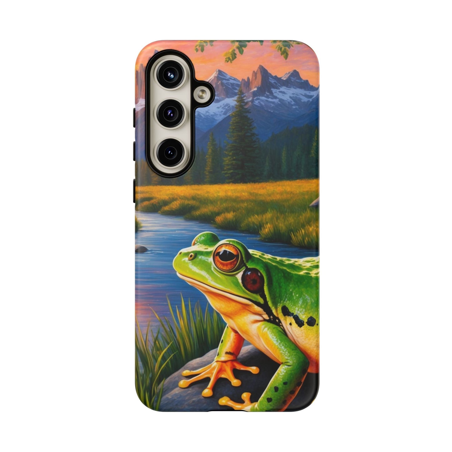 Sunset Serenity Frog - Nature - Inspired Samsung Galaxy Case - BOGO Cases