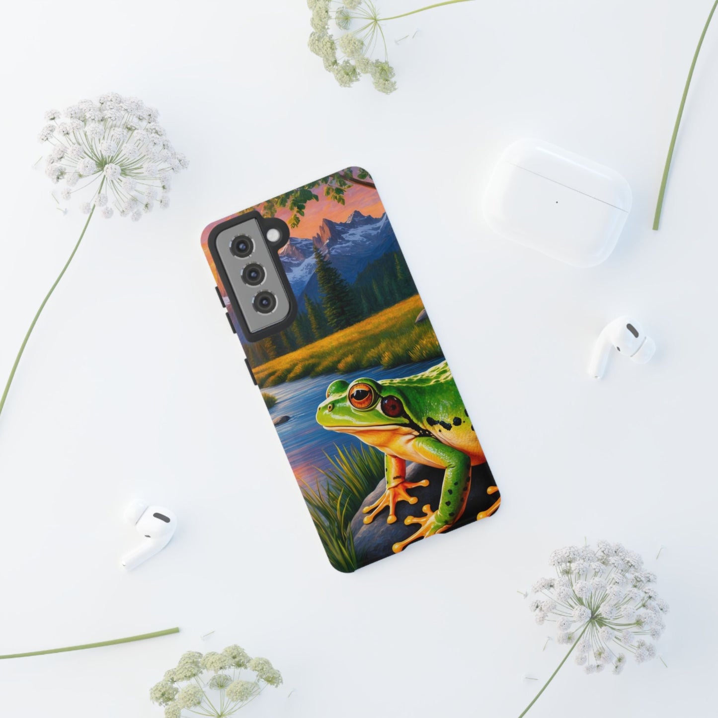 Sunset Serenity Frog - Nature - Inspired Samsung Galaxy Case - BOGO Cases