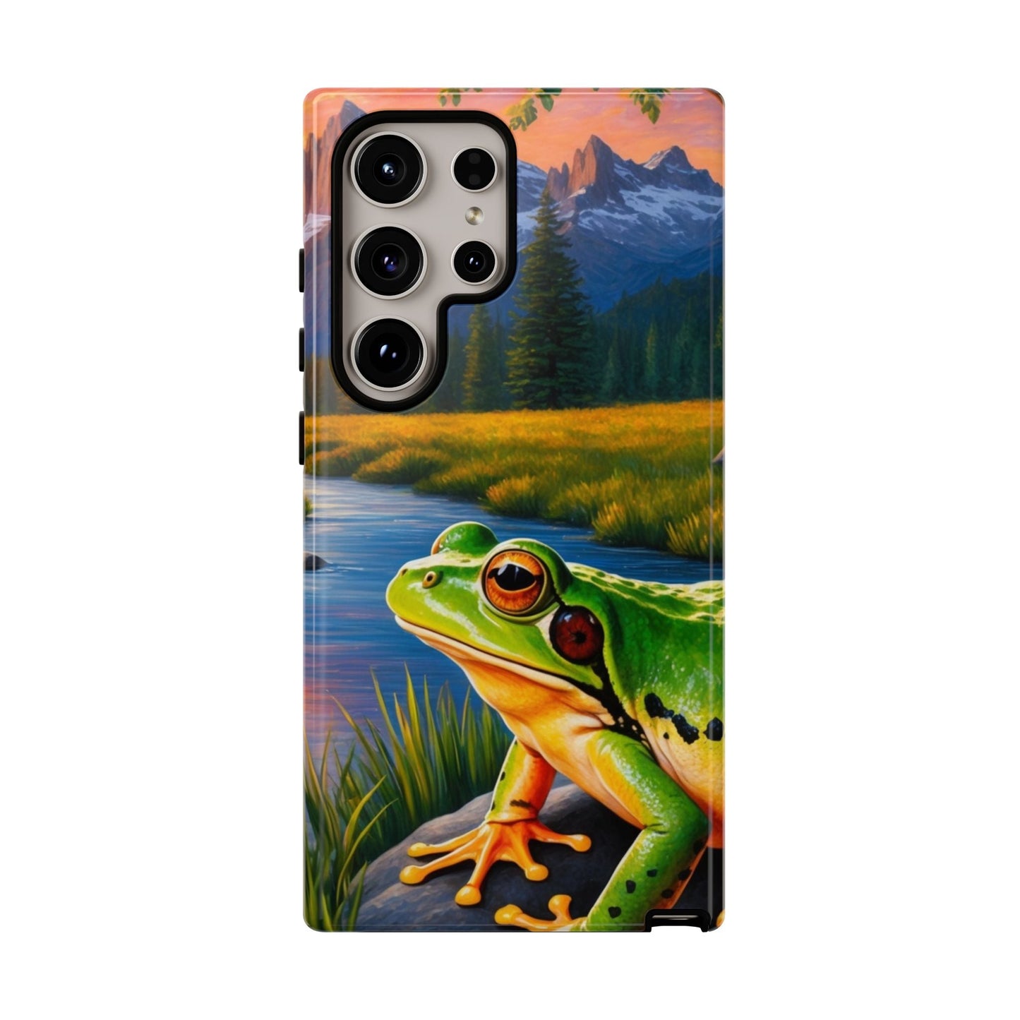 Sunset Serenity Frog - Nature - Inspired Samsung Galaxy Case - BOGO Cases