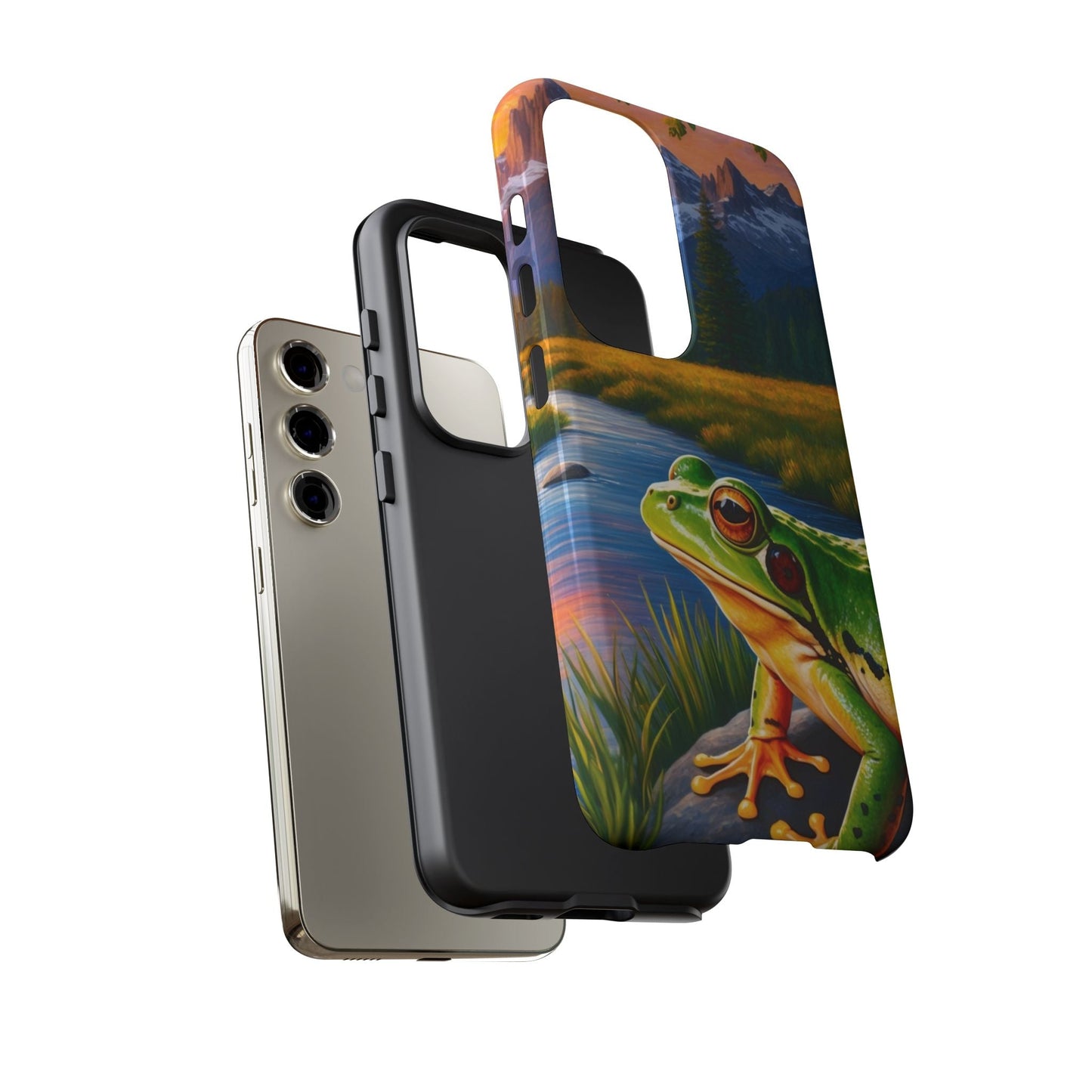 Sunset Serenity Frog - Nature - Inspired Samsung Galaxy Case - BOGO Cases