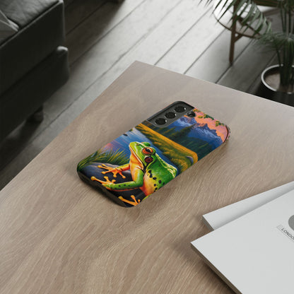 Sunset Serenity Frog - Nature - Inspired Samsung Galaxy Case - BOGO Cases