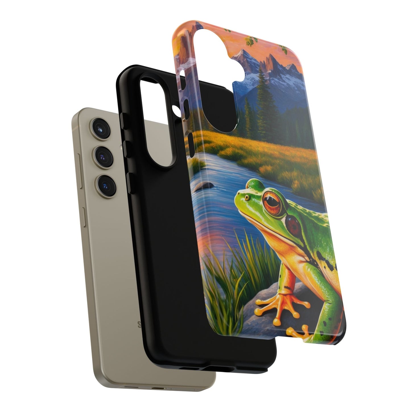 Sunset Serenity Frog - Nature - Inspired Samsung Galaxy Case - BOGO Cases