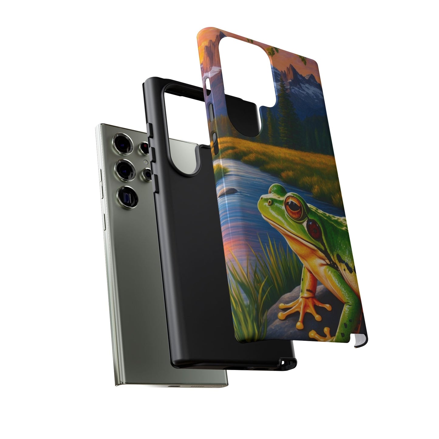Sunset Serenity Frog - Nature - Inspired Samsung Galaxy Case - BOGO Cases
