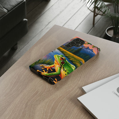 Sunset Serenity Frog - Nature - Inspired Samsung Galaxy Case - BOGO Cases