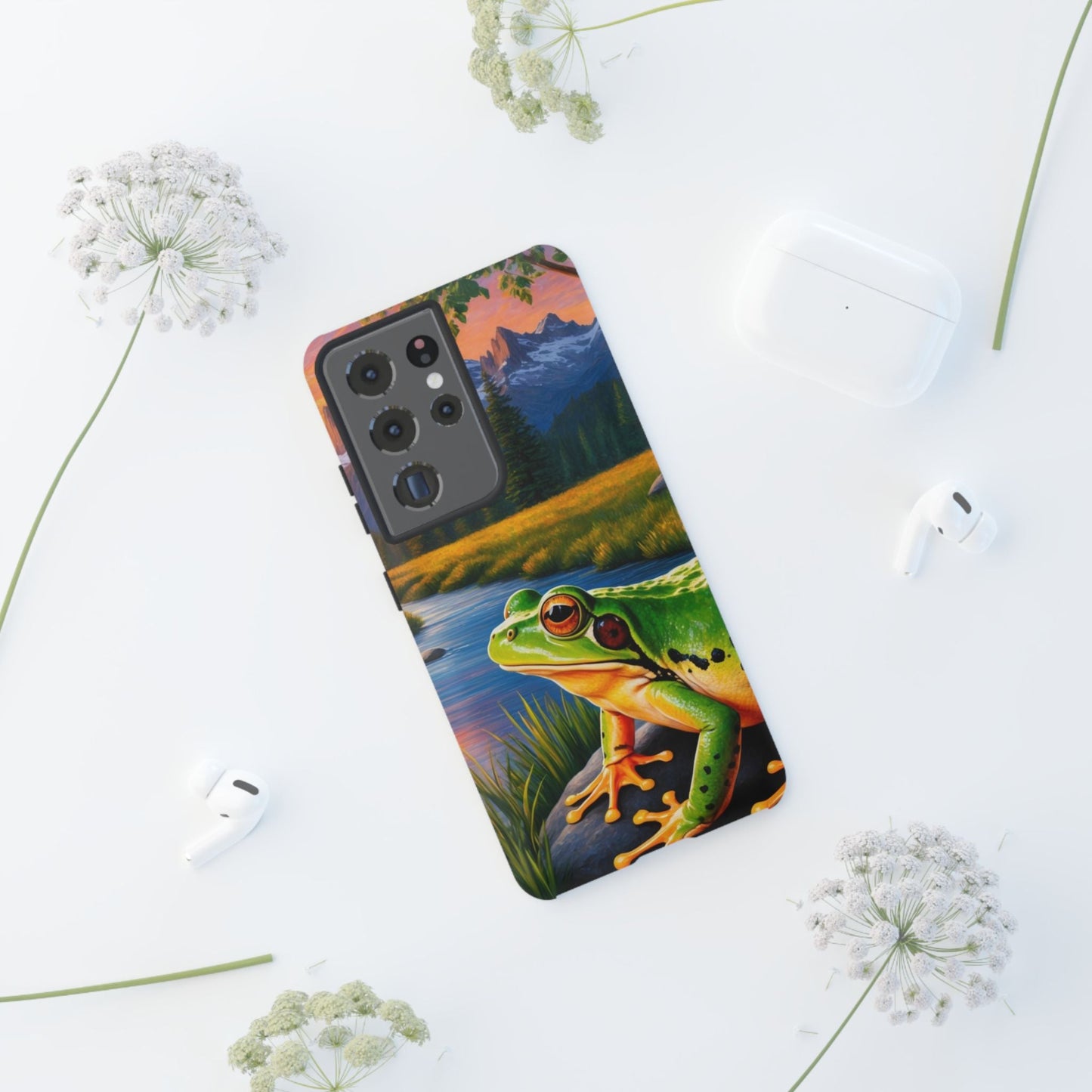 Sunset Serenity Frog - Nature - Inspired Samsung Galaxy Case - BOGO Cases
