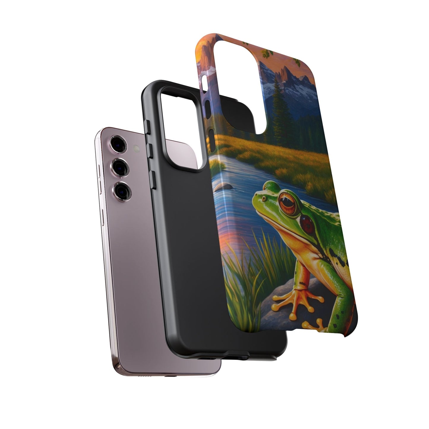Sunset Serenity Frog - Nature - Inspired Samsung Galaxy Case - BOGO Cases