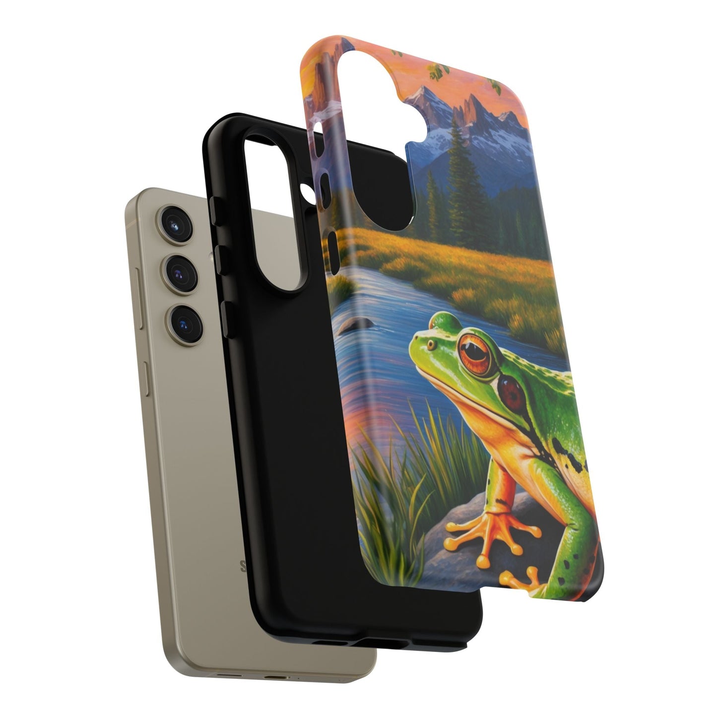 Sunset Serenity Frog - Nature - Inspired Samsung Galaxy Case - BOGO Cases