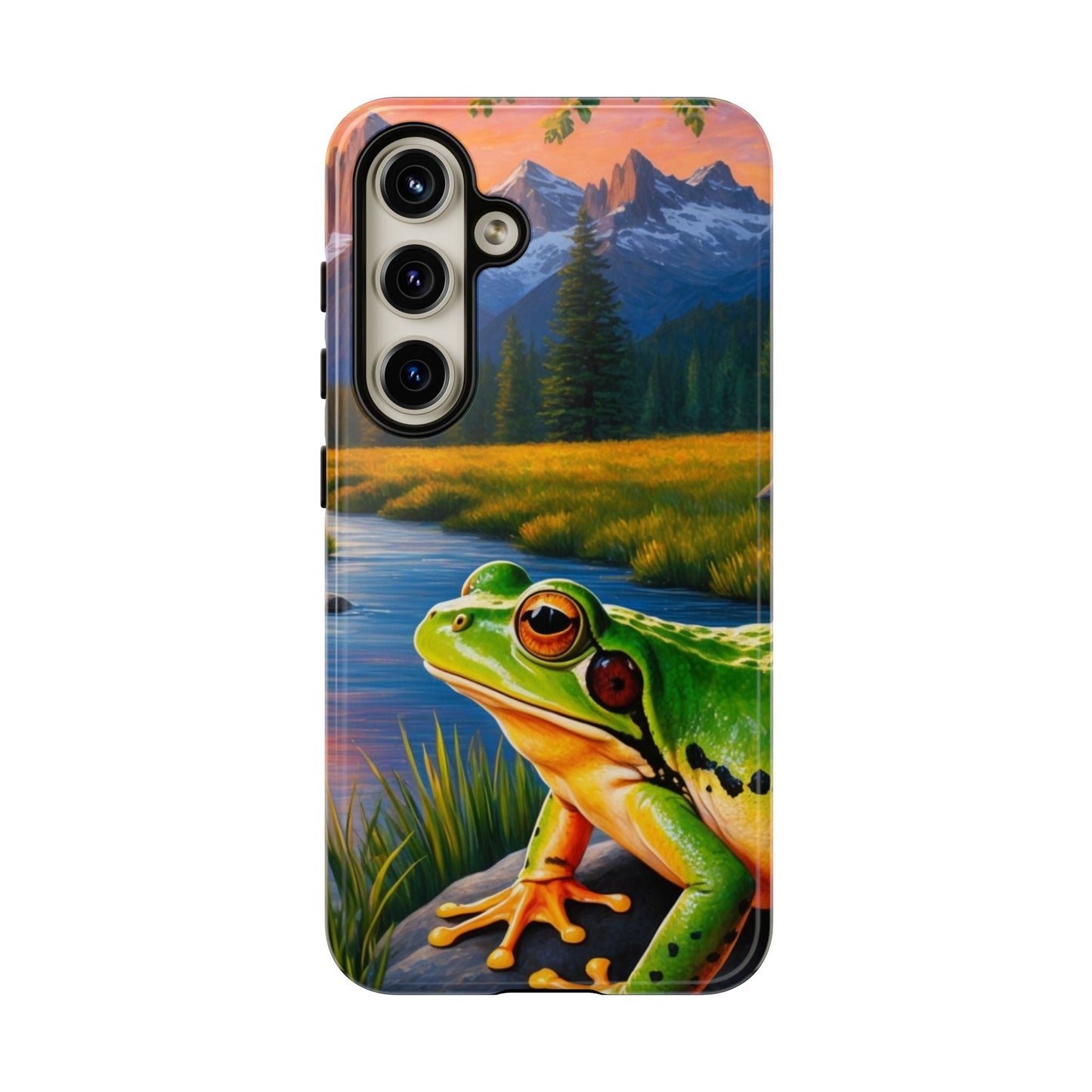 Sunset Serenity Frog - Nature - Inspired Samsung Galaxy Case - BOGO Cases