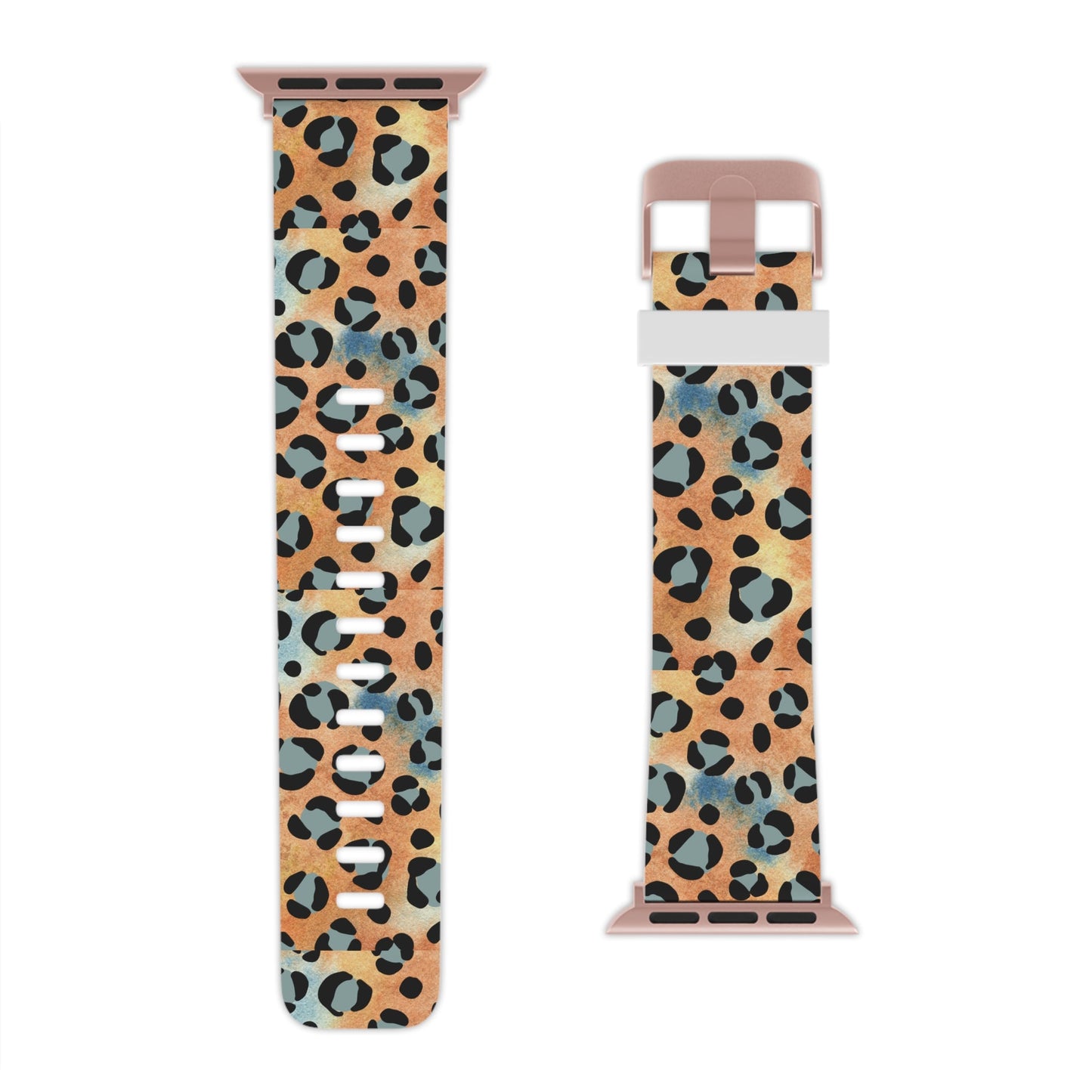 Sunset Watercolor Leopard Print Apple Watch Band - BOGO Cases