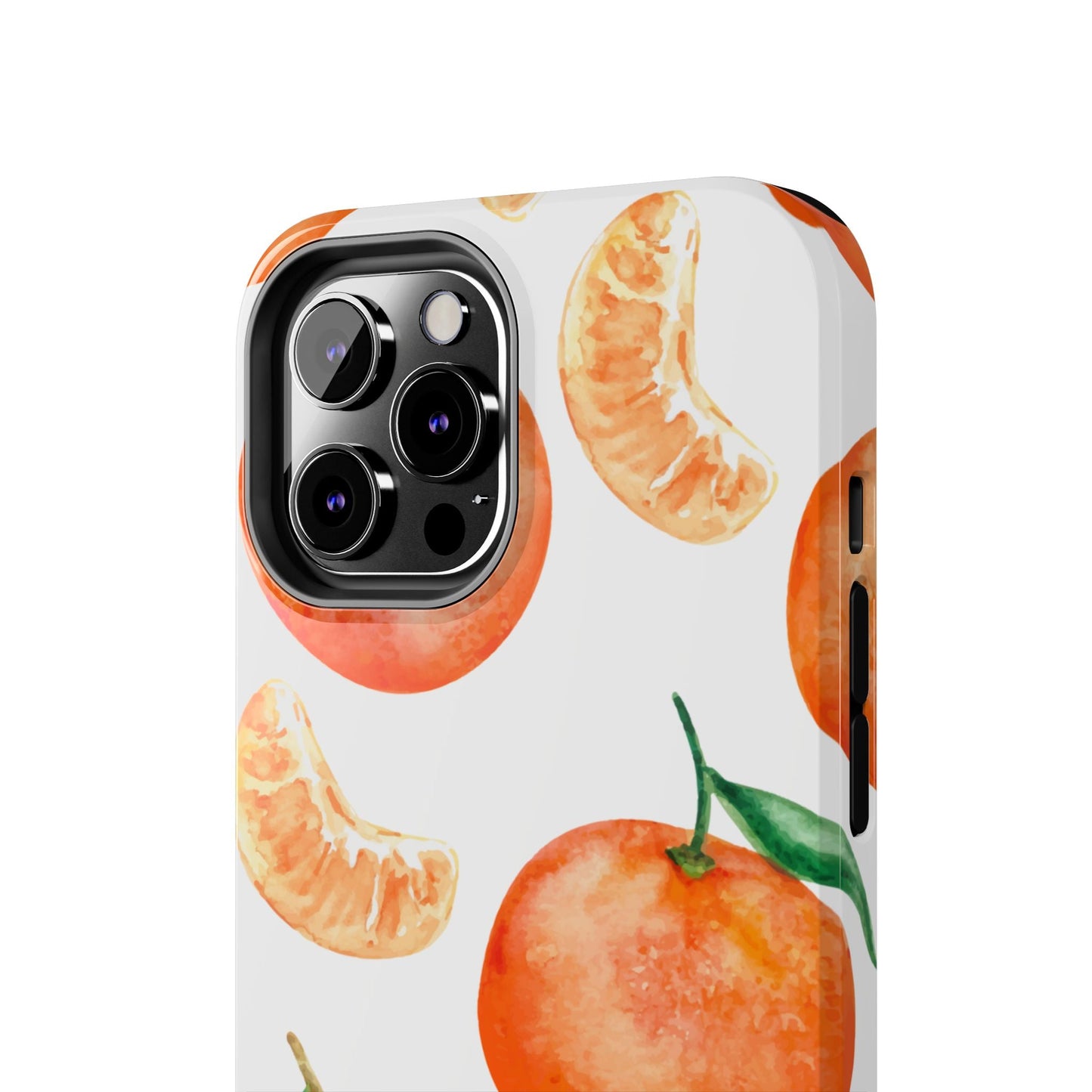 Tangerine Dreams Tough iPhone Case – Watercolor Orange Design, Shockproof Dual Protection - BOGO Cases