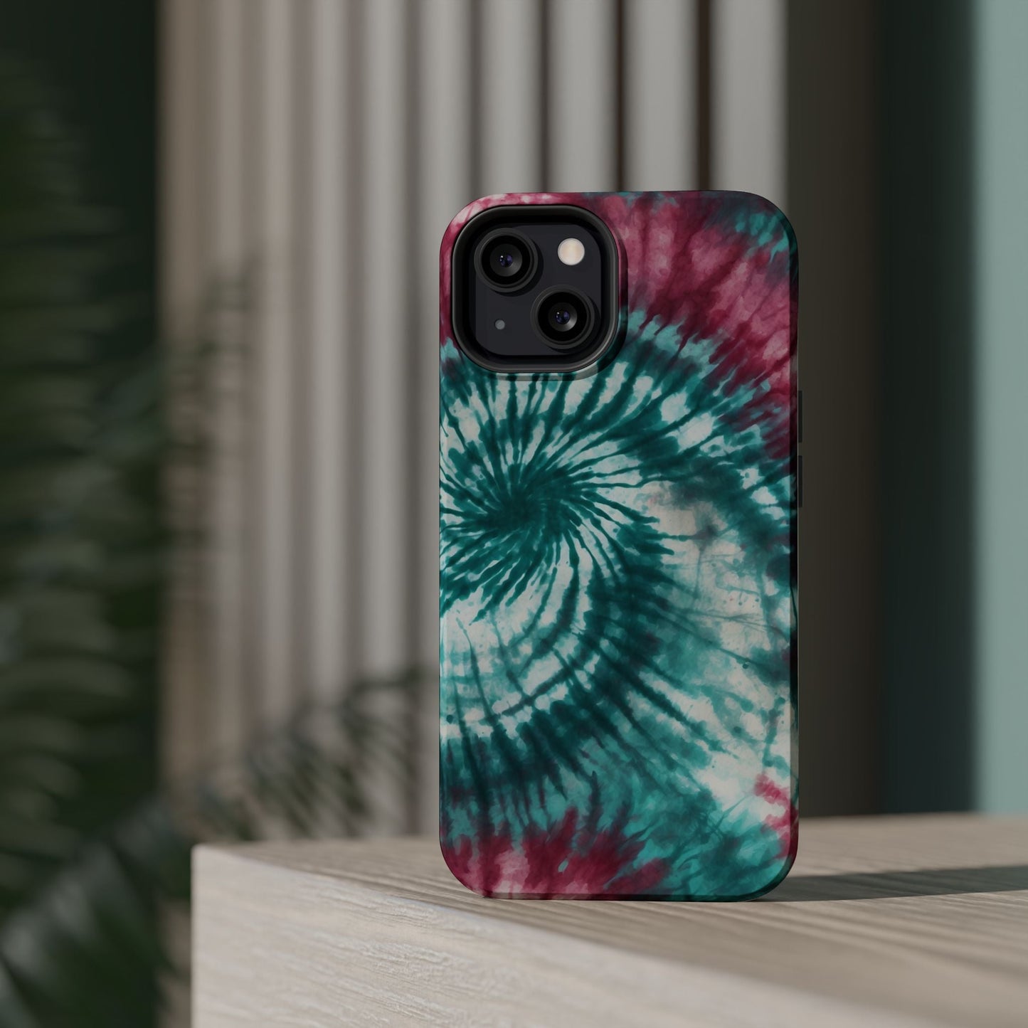 Teal and Pink Tie - Dye MagSafe Case – Stylish and Functional - BOGO Cases